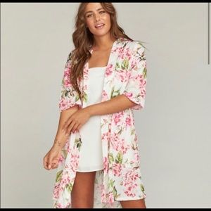 NWOT Show Me Your Mumu Brie Floral Robe, OS